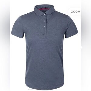 NEW GREYSON Womens Scarlett Polo Dark Grey Heather multiple sizes